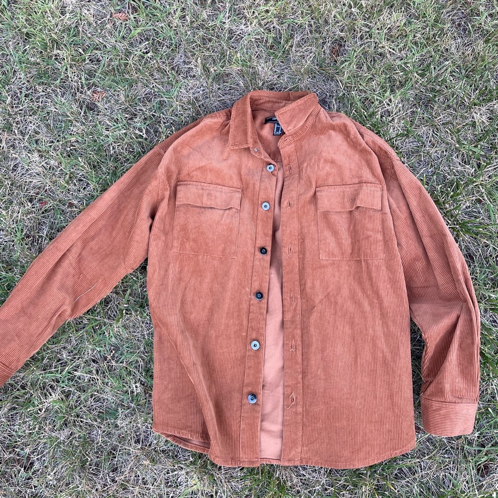 brown/tan corduroy oversized jacket